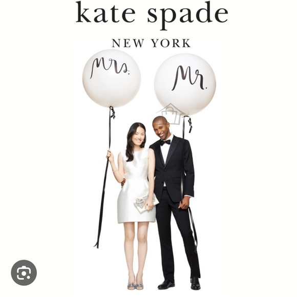 NWT Kate Spade Mr & Mrs Bundle -Balloons & Placemats - Picture 1 of 6